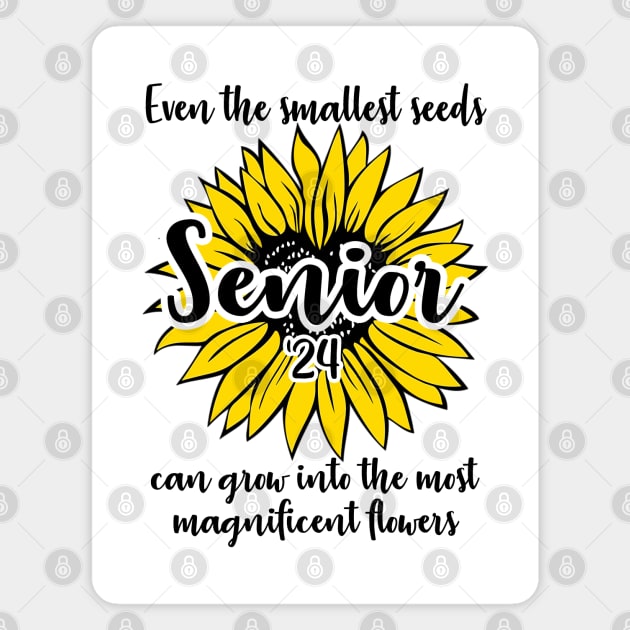 Class of 2024 Senior Gifts Funny Seniors 2024 Magnet by KsuAnn